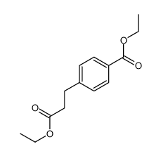 ethyl 4-(3-ethoxy-3-oxopropyl)benzoate Structure