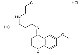 N-(2-chloroethyl)-N'-(6-methoxyquinolin-4-yl)propane-1,3-diamine,dihydrochloride结构式