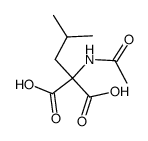 acetylamino-isobutyl-malonic acid Structure