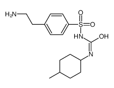 1-[4-(2-aminoethyl)phenyl]sulfonyl-3-(4-methylcyclohexyl)urea结构式