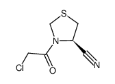 R-(-)-3-(2-chloro-acetyl)-thiazolidine-4-carbonitrile Structure