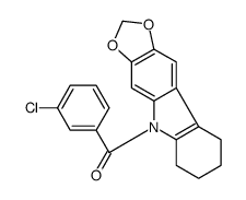 5-(3-Chlorobenzoyl)-6,7,8,9-tetrahydro-5H-1,3-dioxolo[4,5-b]carbazole Structure