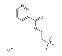 trimethyl-(2-nicotinoyloxy-ethyl)-ammonium, chloride结构式