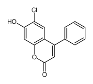 6-CHLORO-7-HYDROXY-4-PHENYL-2H-CHROMEN-2-ONE Structure