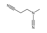 2-cyanoethyl(methyl)cyanamide Structure