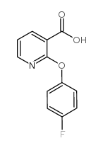 2-(4-FLUOROPHENOXY)NICOTINIC ACID Structure