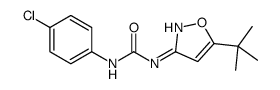 1-(5-(TERT-BUTYL)ISOXAZOL-3-YL)-3-(4-CHLOROPHENYL)UREA structure