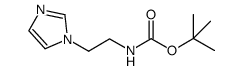 Carbamic acid, [2-(1H-imidazol-1-yl)ethyl]-, 1,1-dimethylethyl ester (9CI) Structure