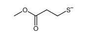 methyl 3-mercaptopropionate ion Structure