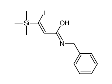 N-benzyl-3-iodo-3-trimethylsilylprop-2-enamide Structure