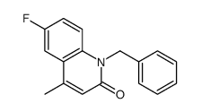 1-benzyl-6-fluoro-4-methylquinolin-2-one Structure