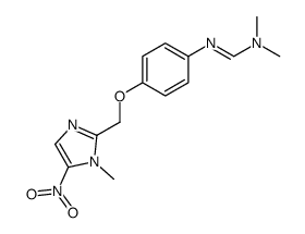 1-Methyl-2-[4-(dimethylaminomethyleneamino)phenoxymethyl]-5-nitro-1H-imidazole Structure