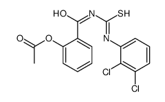 [2-[(2,3-dichlorophenyl)carbamothioylcarbamoyl]phenyl] acetate结构式