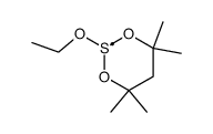 2-ethoxy-4,4,6,6-tetramethyl-2λ4-[1,3,2]dioxathian-2-yl Structure