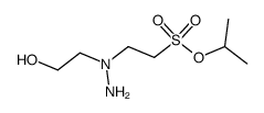 2-[N-(2-Hydroxy-ethyl)-hydrazino]-ethanesulfonic acid isopropyl ester Structure