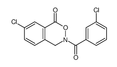 7-chloro-3-(3-chlorobenzoyl)-4H-2,3-benzoxazin-1-one Structure