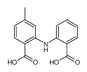 2-(2-carboxyanilino)-4-methylbenzoic acid Structure