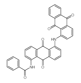 Benzamide,N-[5-[(9,10-dihydro-9,10-dioxo-1-anthracenyl)amino]-9,10-dihydro-9,10-dioxo-1-anthracenyl]- structure