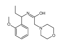 N-[1-(2-methoxyphenyl)propyl]-2-morpholin-4-ylacetamide Structure