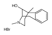 3,6-dimethyl-1,2,3,4,5,6-hexahydro-2,6-methanobenzo[d]azocin-11-ol hydrobromide结构式