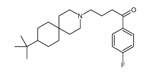 4-(9-tert-butyl-3-azaspiro[5.5]undecan-3-yl)-1-(4-fluorophenyl)butan-1-one Structure