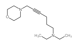 N,N-diethyl-6-morpholin-4-yl-hex-4-yn-1-amine结构式