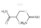 3-carbamimidoylsulfanyl-2-methyl-propanamide结构式