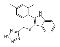 2-(2,4-Dimethylphenyl)-3-[(1H-tetrazol-5-yl)methylthio]-1H-indole picture