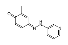 2-methyl-4-(pyridin-3-ylhydrazinylidene)cyclohexa-2,5-dien-1-one结构式