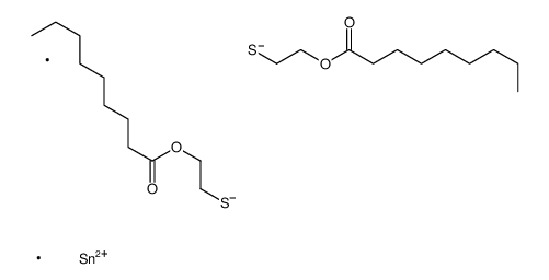 (dimethylstannylene)bis(thioethane-1,2-diyl) dinonan-1-oate structure