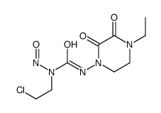 1-(2-chloroethyl)-3-(4-ethyl-2,3-dioxopiperazin-1-yl)-1-nitrosourea Structure