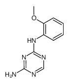 N2-(2-METHOXYPHENYL)-1,3,5-TRIAZINE-2,4-DIAMINE结构式