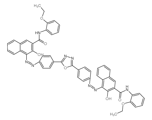 4,4'-[1,3,4-oxadiazole-2,5-diylbis(4,1-phenyleneazo)] bis[n-(2-ethoxyphenyl)3-hydroxy-2-naphthalenecarboxamide Structure