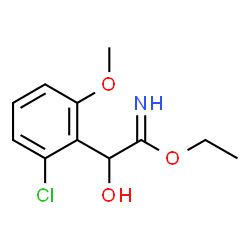 Benzeneethanimidic acid,2-chloro--alpha--hydroxy-6-methoxy-,ethyl ester (9CI)结构式