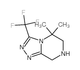 5,6,7,8-四氢-5,5-二甲基-3-(三氟甲基)-1,2,4-噻唑[4,3-A]吡嗪结构式