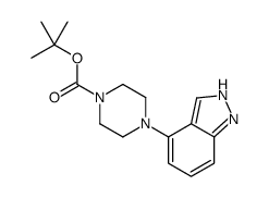 1-Boc-4-(1H-indazol-4-yl)piperazine structure