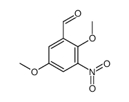 2,5-dimethoxy-3-nitrobenzaldehyde结构式