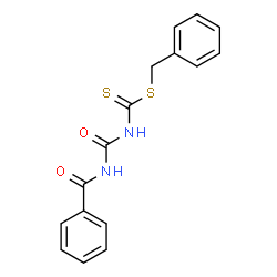 [(Benzoylamino)carbonyl]dithiocarbamic acid (phenylmethyl) ester Structure