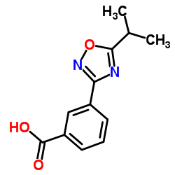 3-(5-Isopropyl-1,2,4-oxadiazol-3-yl)benzoic acid Structure