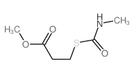 methyl 3-(methylcarbamoylsulfanyl)propanoate结构式