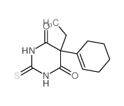 5-(1-cyclohexenyl)-5-ethyl-2-sulfanylidene-1,3-diazinane-4,6-dione structure