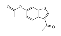 6-acetoxy-3-acetylbenzo[b]thiophen Structure