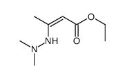 ethyl 3-(2,2-dimethylhydrazinyl)but-2-enoate结构式