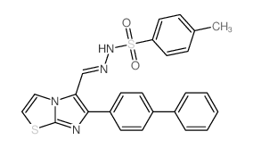 Benzenesulfonic acid,4-methyl-,2-[(6-[1,1'-biphenyl]-4-ylimidazo[2,1-b]thiazol-5-yl)methylene]hydrazide picture