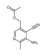 (5-amino-4-cyano-6-methylpyridin-3-yl)methyl acetate结构式