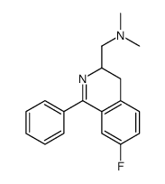 1-(7-fluoro-1-phenyl-3,4-dihydroisoquinolin-3-yl)-N,N-dimethylmethanamine Structure