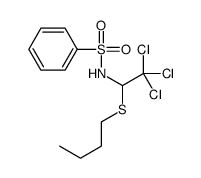 N-(1-butylsulfanyl-2,2,2-trichloroethyl)benzenesulfonamide Structure