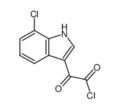 7-CHLORO-ALPHA-OXO-1H-INDOLE-3-ACETYL CHLORIDE Structure