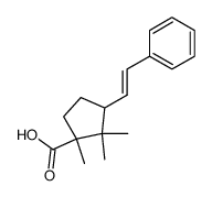 1,2,2-trimethyl-3-styryl-cyclopentanecarboxylic acid结构式