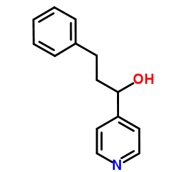 3-Phenyl-1-(4-pyridinyl)-1-propanol structure